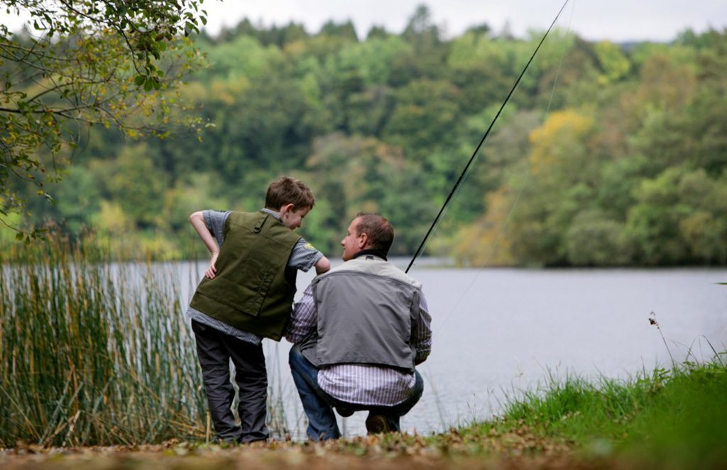 Great Outdoor Family Experience fishing at Blessingbourne private lake northern ireland 