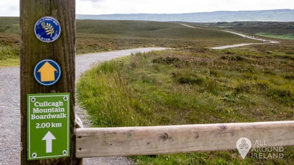 Beginning of Cuilcagh trail