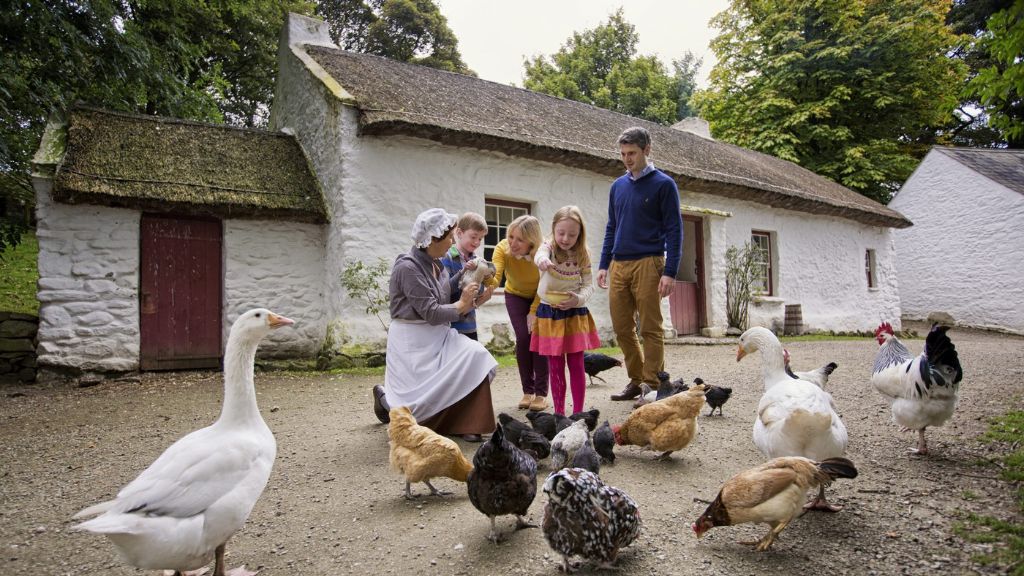 Family holiday at Ulster Amercian Folk Park