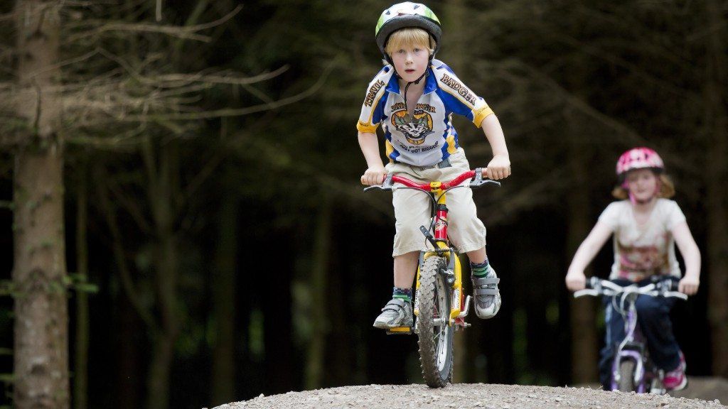 Kinds Mountain biking in the summer