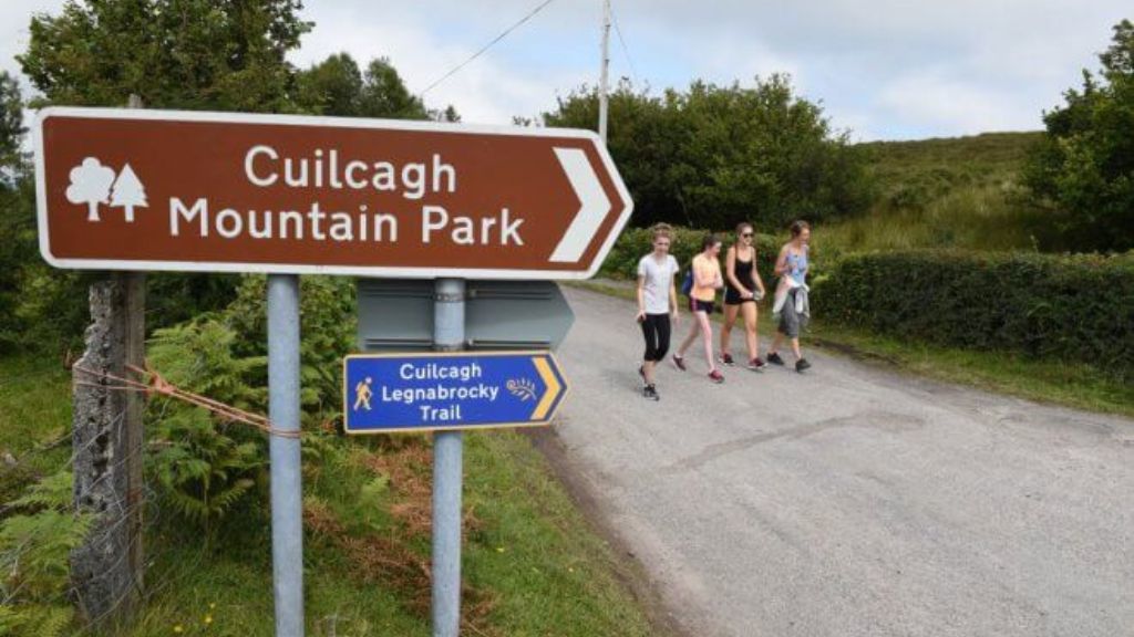 Road sign to Cuilcagh