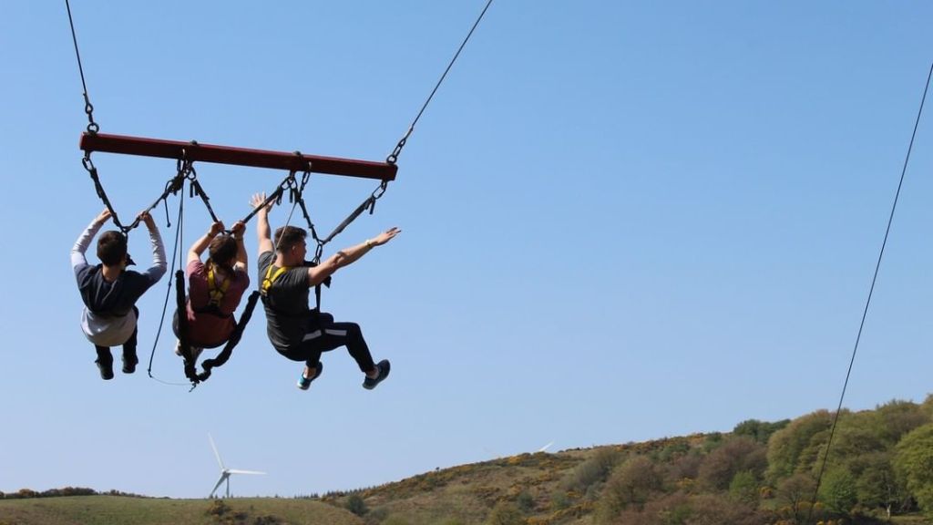 Zip Lining at Todd's Leap, Northern Ireland