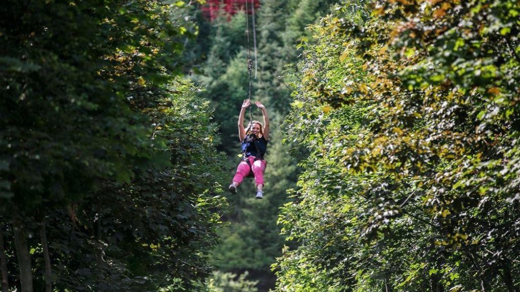 zip lining at todds leap